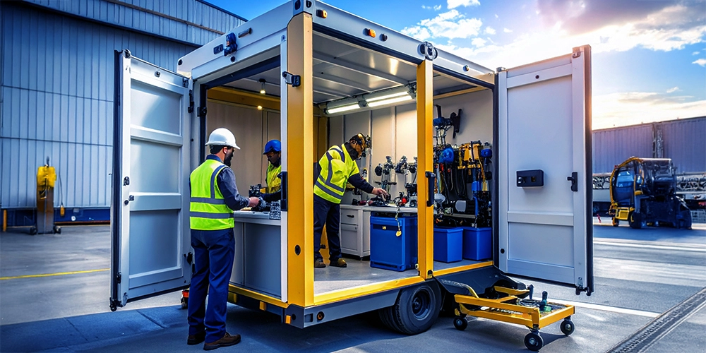 PRECISION VALVES SERVICES COMPANY (PVS) - On Site Mobile Container